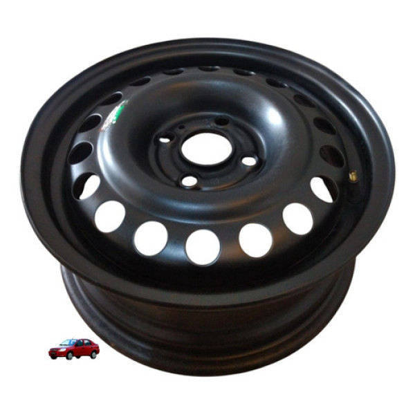 Roda Ferro Aro 14 4 Furos Gm Prisma Maxx 1.4 8v 2010 2011 Preto