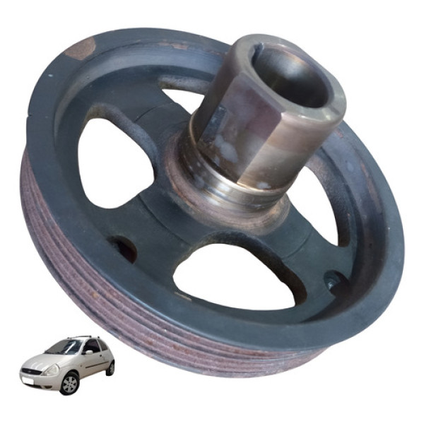 Polia Virabrequim Zetec Rocam Ford Ka Gl 1.0 8v 2003 A 2007