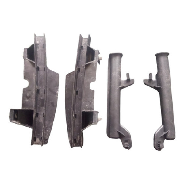 Jogo Guia Vidro Varão Maçaneta Traseiro Fiat Palio 4p 04/05 Preto Traseira