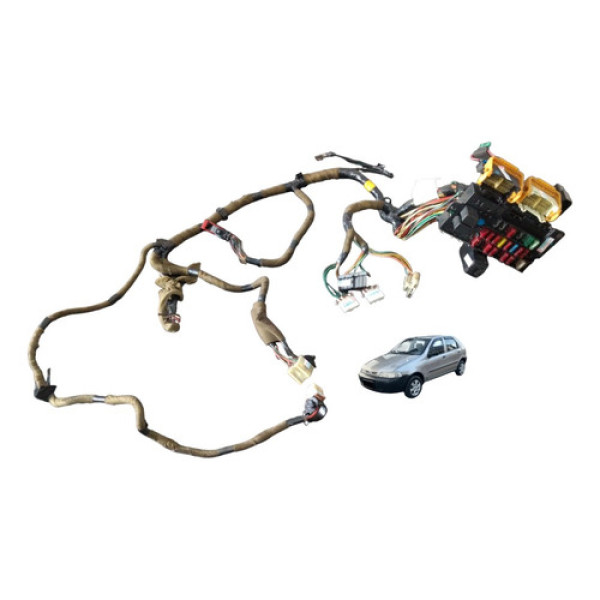 Chicote Caixa Fusível Painel Com Ar Condicionado Palio 04 05