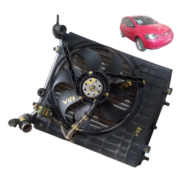 Radiador Defletor Motor Ventoinha Sem Ar Vw Fox 1.0 05 A 09