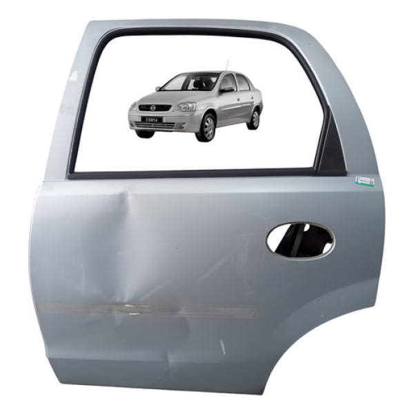 Porta Traseira Esquerda Gm Corsa Joy Sedan 1.0 2006 Original - Traseira - Esquerdo - Prata