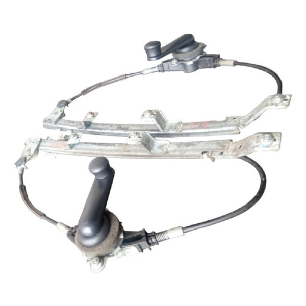 Par Máquina Vidro Manual Traseiro Esq/dir Manivela Palio 04
