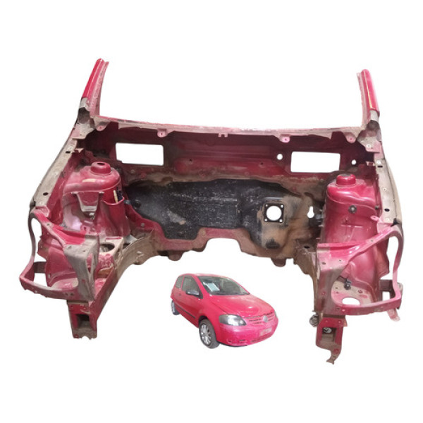 Frentao Longarina Esquerdo Direito Vw Fox 2 Portas 03 09 Vermelho