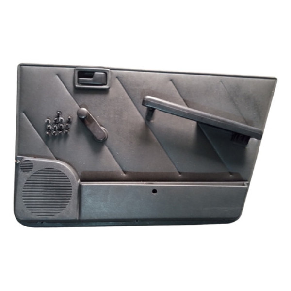 Forro Porta Direita Semi Completo Com Pinos Fiorino 2006 Cinza-escuro