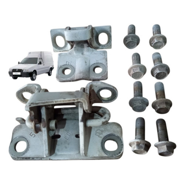 Par Dobradiça Porta Direita Com 8 Parafuso Fiat Fiorino 2006