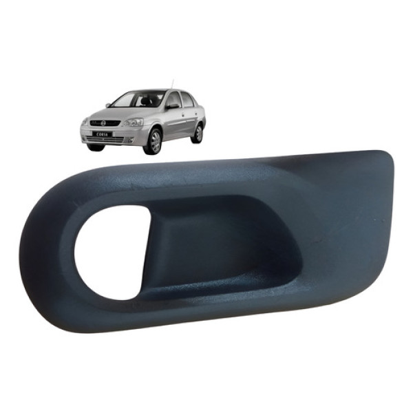 Moldura Maçaneta Interna Traseira Direita Corsa Sedan 03 12 Cinza-escuro
