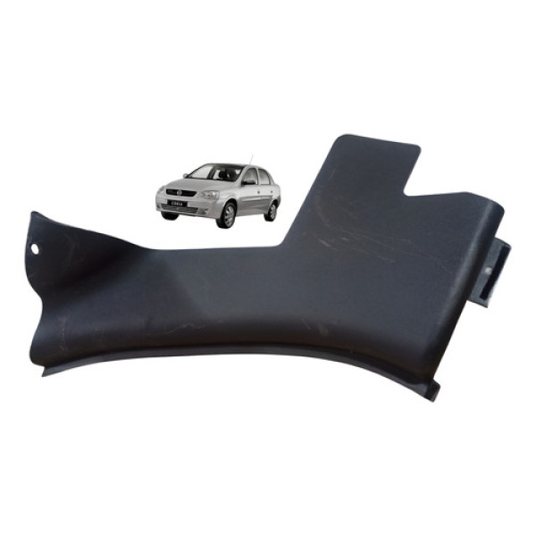 Acabamento Soleira Banco Traseiro Esquerdo Corsa Sedan 03 12 Cinza-escuro