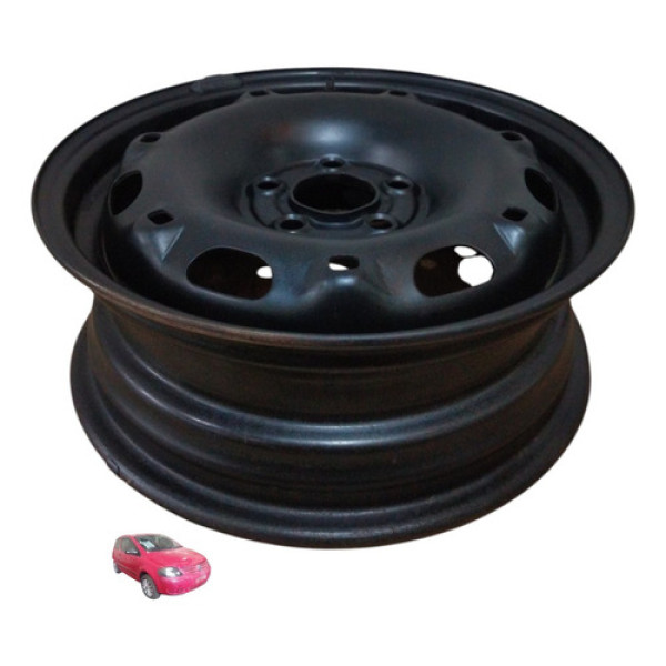 Roda Ferro Aro 14 5 Furos Fox 1.0 8v 2005 2006 Preto