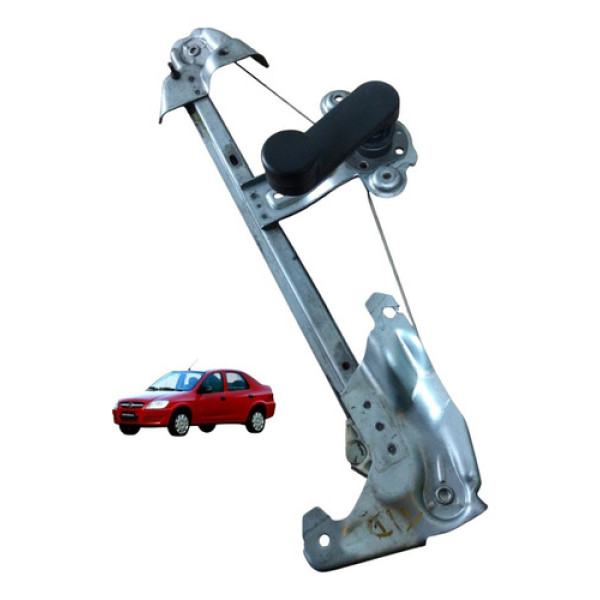 Maquina Vidro Manual Traseiro Direiro Prisma Maxx 1.4 07 12