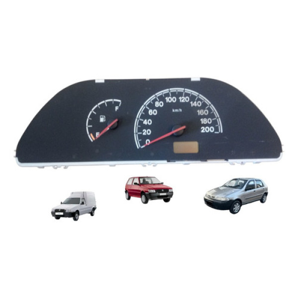 Acetato Carcaça Velocímetro Painel Instrumentos Palio Uno 05 Preto
