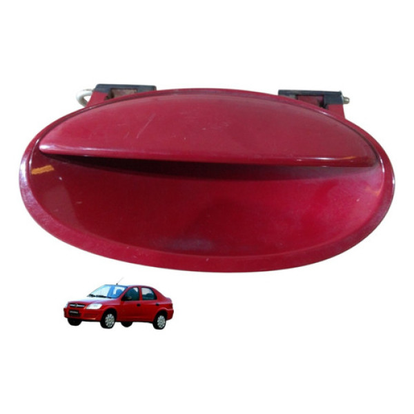 Maçaneta Externa Traseira Esquerda Gm Prisma Maxx 1.4 07 12 Vermelho Traseira