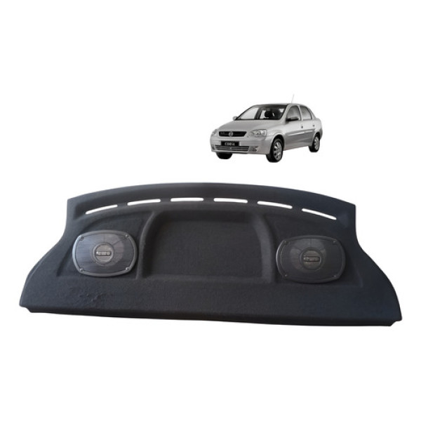 Tampão Traseiro Porta Malas Gm Corsa Joy Sedan 2003 A 2012 Preto