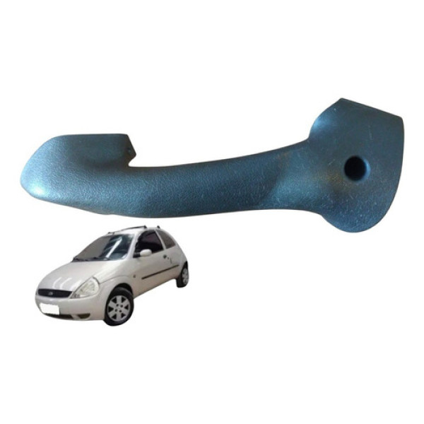 Moldura Puxador Porta Esquerdo Ford Ka Gl 2p 2003 2007 Cinza-escuro