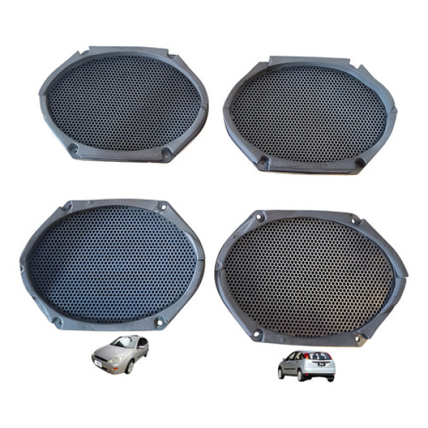 Jogo Alto Falante Ford Focus 2001 2008 Preto