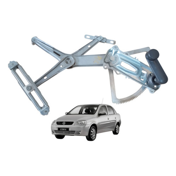 Maquina Vidro Manual Dianteiro Esquerdo Gm Corsa Sedan 03 12
