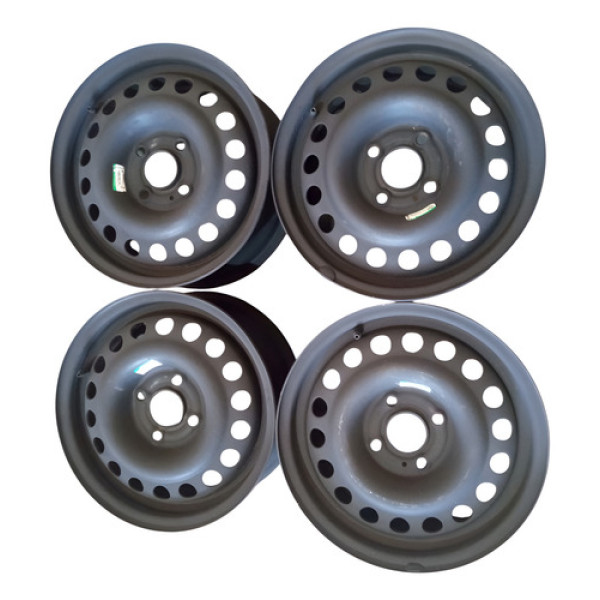 Jogo Roda Ferro Aro 14 4 Furos Gm Corsa Joy 2006 Original  Preto Fosco