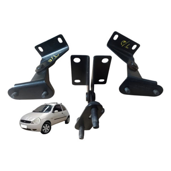 Dobradiça Banco Traseiro Central Ld Le Ford Ka Gl 1.0 2006 Preto
