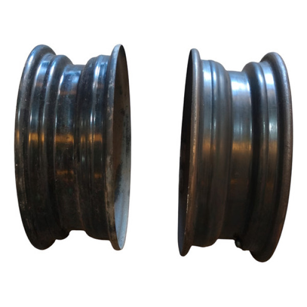 Par Roda Ferro Aro 13 4 Furos Fumagali Gm Celta Corsa 2004 Preto Brilhante/preto Fosco