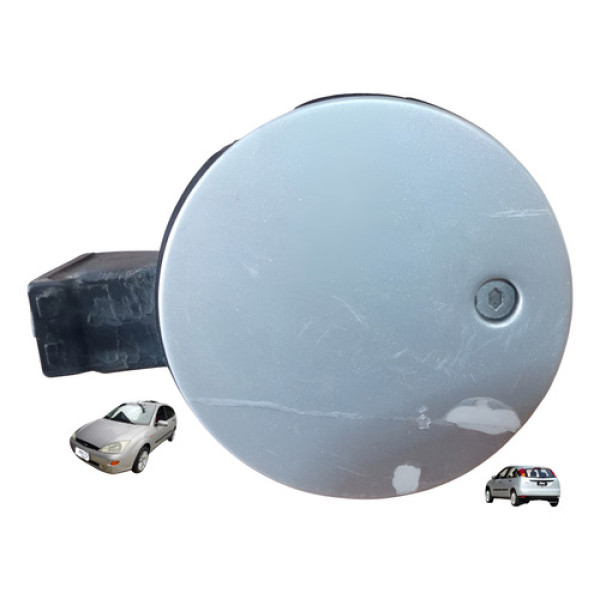 Portinhola Tampa Tanque Combustível Ford Focus Hacth 01 08 Prata 2001