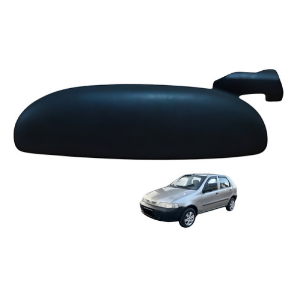 Maçaneta Externa Traseira Esquerda Fiat Palio 4 Portas 2002 - Preto - Traseira