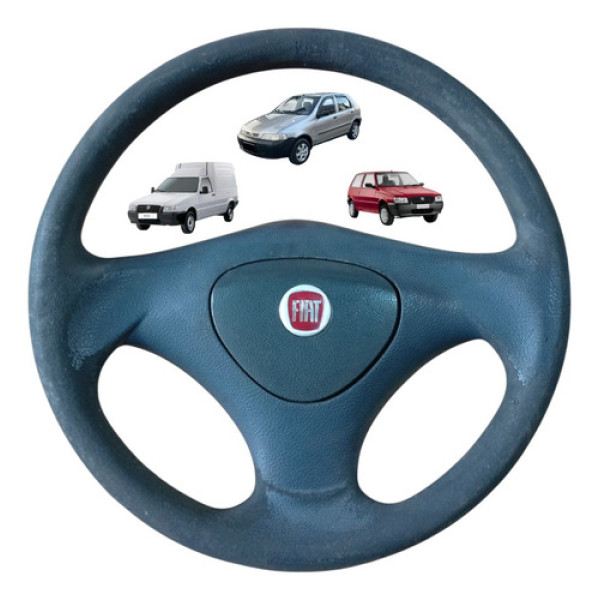 Volante Motorista Capa Buzina Fiat Fiorino Uno Palio 03 11 Preto