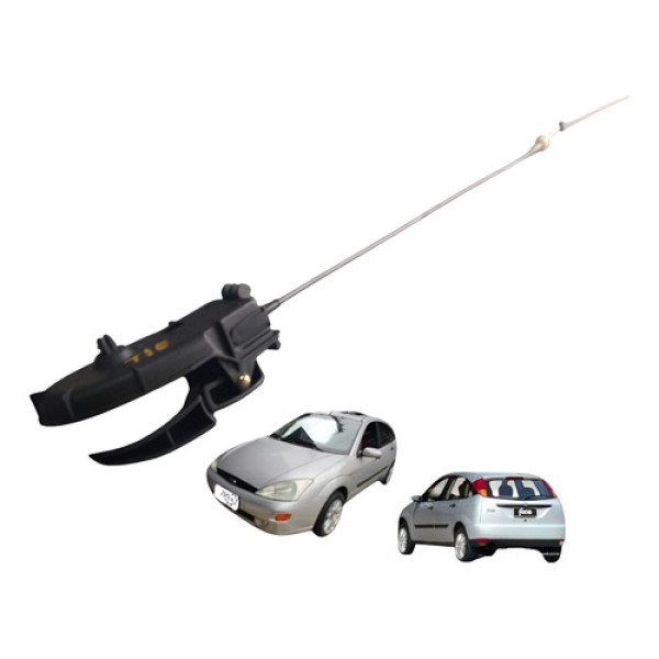 Maçaneta Interna Traseira Esquerda Ford Focus Hatch 01 08 Preto Traseira