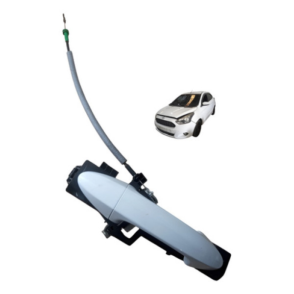 Maçaneta Externa Dianteira Direita Ford Ka Hatch 2015 A 2020 Branco Dianteira