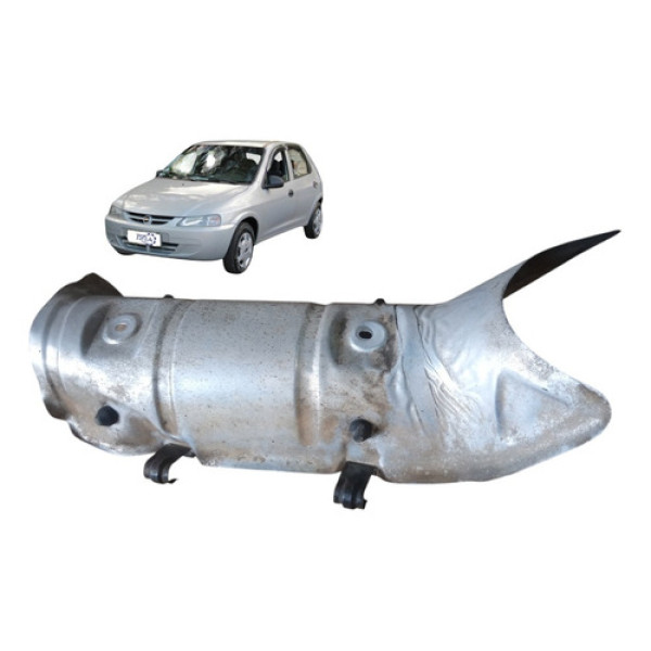 Defletor Proteção Tanque Combustível Gm Celta 2001 A 2007 2003 Prata