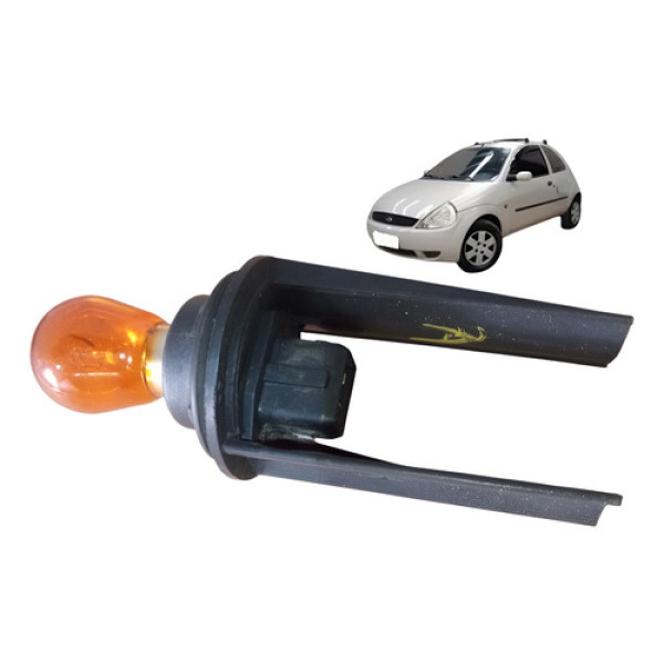 Soquete Pisca Seta Dianteiro Direito Ford Ka Gl 2003 A 2007 Direito Preto