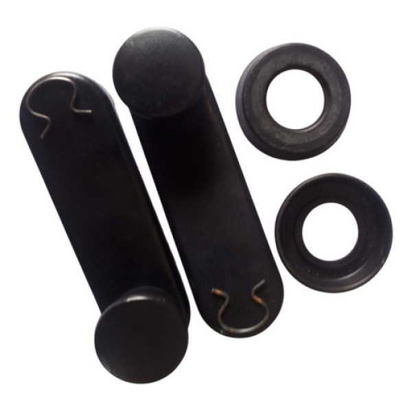 Manivela Vidro Com Acabamento Fiat Fiorino Uno 1990 A 2013 Preto