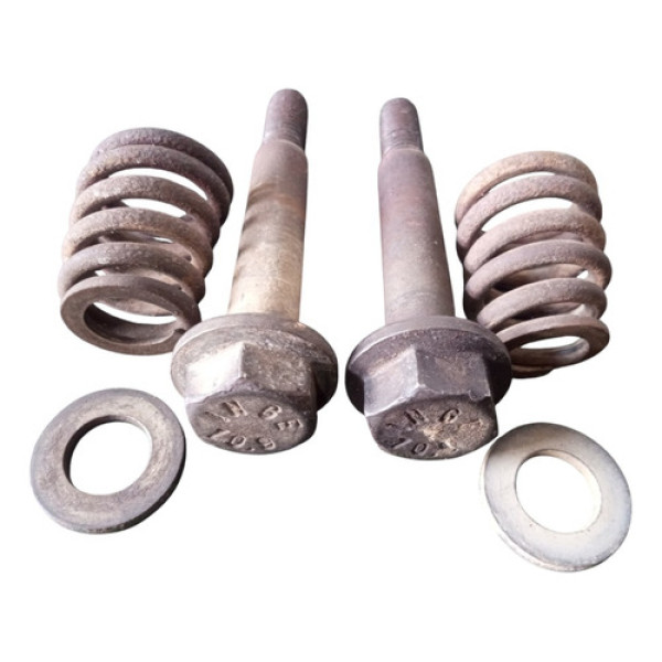 Par Parafuso Com Mola Fixação Escapamento Fiat Uno 1.0 2006