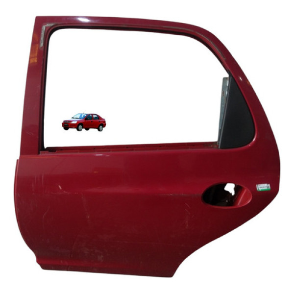 Porta Traseira Esquerda Gm Prisma Maxx 1.4 8v 2007 2012 Traseira Esquerdo Vermelho
