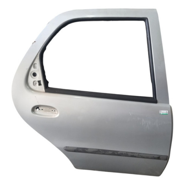Porta Traseira Direita Com Limitador Palio 4p 1.0 2003 Traseira Direito Prata Bari