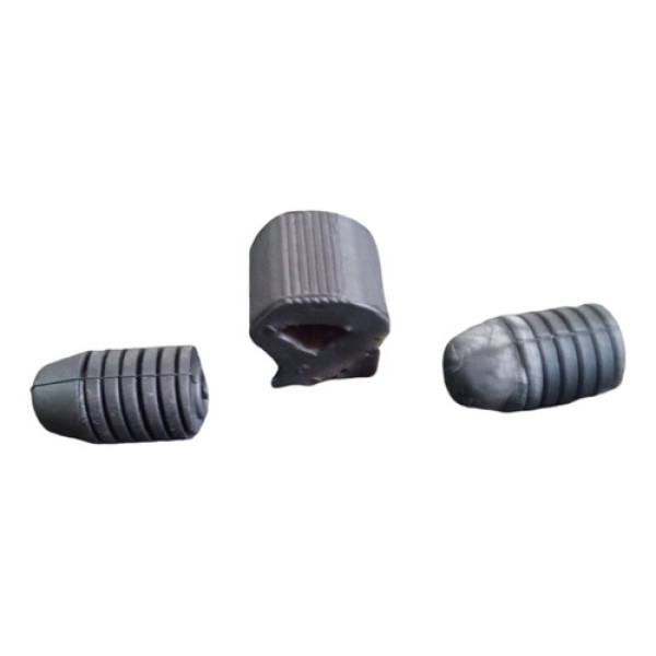 Kit Batente 3 Borracha Do Capô Vw Gol G3 2000  Original 