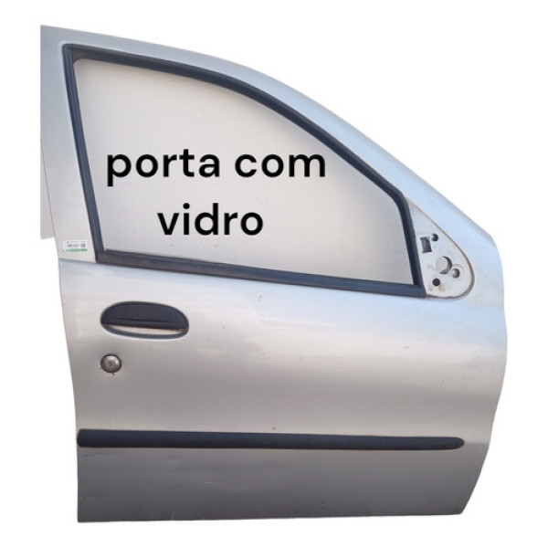 Porta Dianteira Direita Lataria Palio Chinesinho 2006 2007 - Dianteira - Direita - Prata
