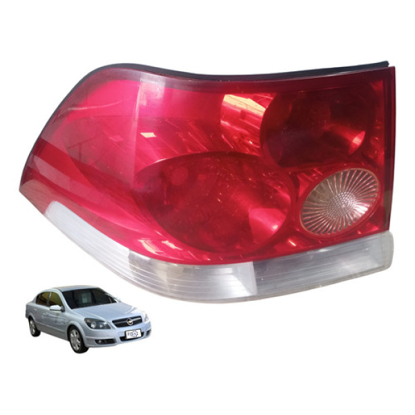 Lanterna Traseira Esquerda Gm Vectra Elegance Sedan 2007  Vermelho E Branco Esquerdo/motorista