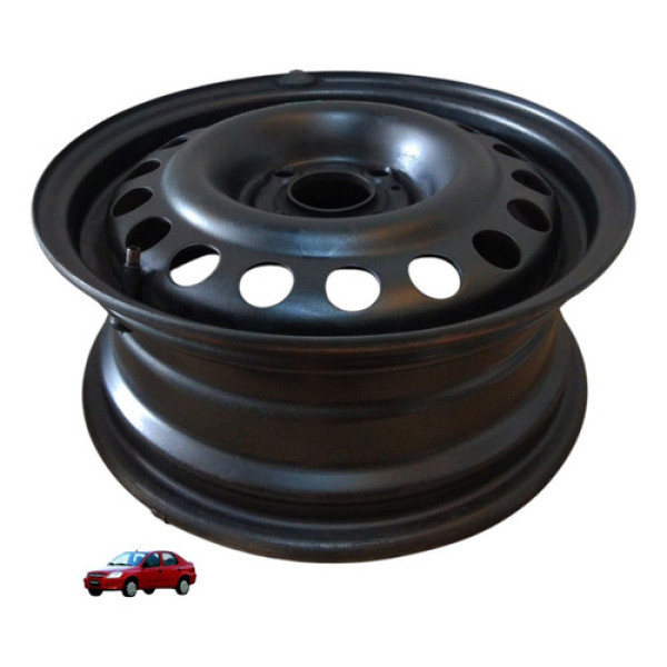 Roda Ferro Aro 14 4 Furos Gm Prisma Maxx 1.4 8v 2010 2011 Preto