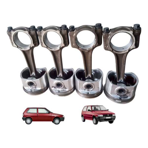 Jogo Pistão Biela Stander 1.0 8v Fiat Uno Fire 2004 Original