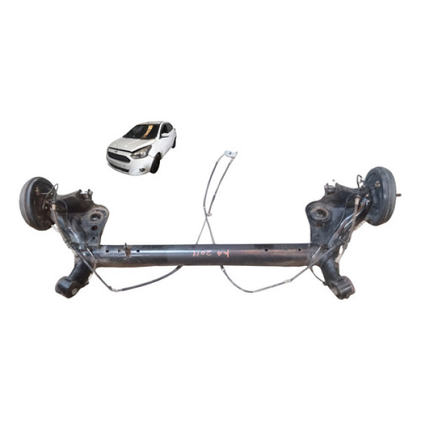 Eixo Traseiro Com Cabo Sensor Ford Ka Se 1.0 3cc Hatch 2015 Preto