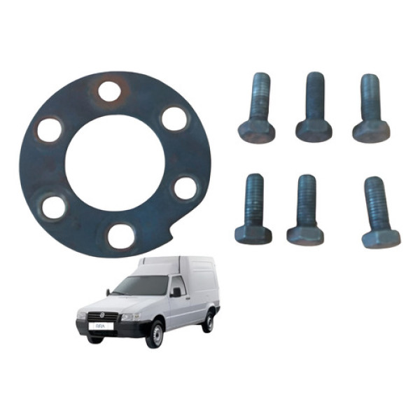 Calço Arruela Com Parafuso Volante Motor Fiorino 1.3 2006