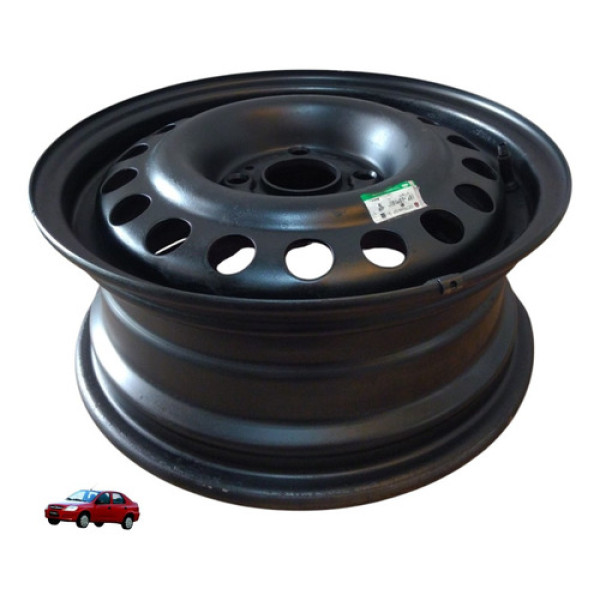Roda Ferro Aro 14 4 Furos Gm Prisma Maxx 1.4 8v 2010 2011 Preto
