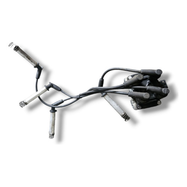 Bobina Ignição E 4 Cabos De Vela Fiat Doblo 1.8 8v 2004 2005