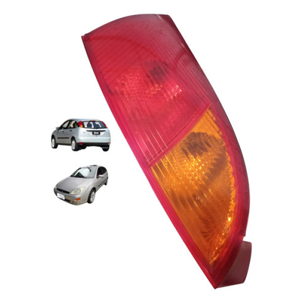 Lanterna Traseiraeita Ford Focus Hatch 2001 A 2008 Direito/passageiro Vermelho E Laranja