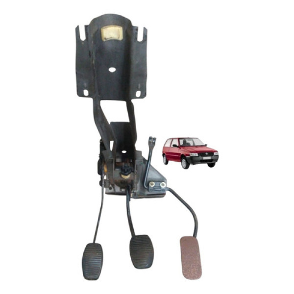 Pedaleira Pedal Acelerador Freio Embreagem Fiat Uno 2004