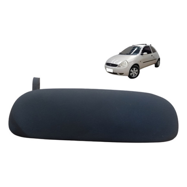 Maçaneta Externa Direito Passageiro Ford Ka Gl 97 A 07 Preto Dianteira