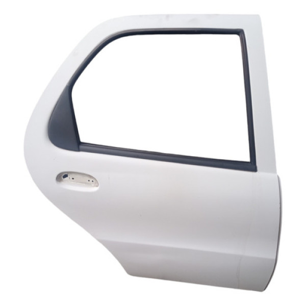 Porta Traseira Direita Só Lata C/limitador Fiat Palio 2005 Traseira Direito Branco
