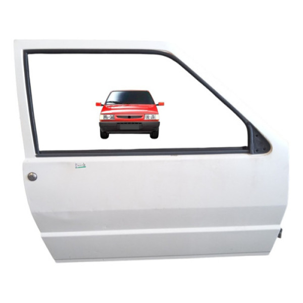 Fechadura Externa Porta Esquerda Parafuso Fiat Uno 2p 2003 Dianteira Direto Branco