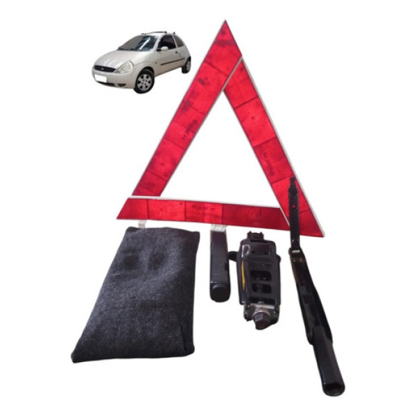 Kit Macaco Chave Roda Triângulo Sinalização Ford Ka Gl 2006