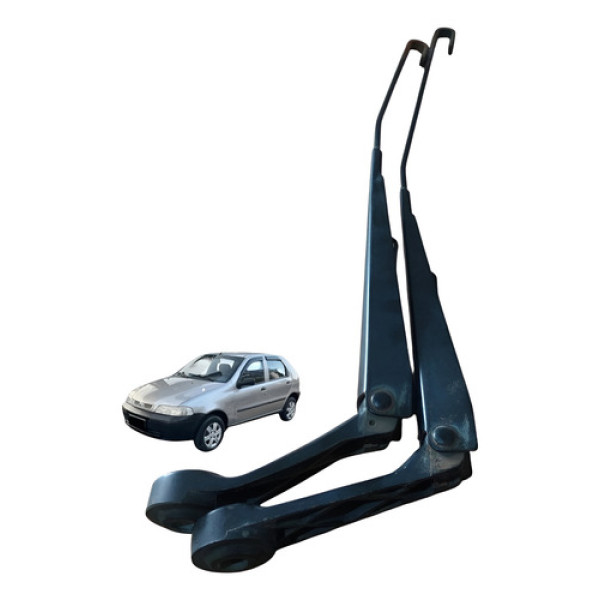 Par Braço Haste Limpador Parabrisa Fiat Palio 1.0 8v 04 05 Direito